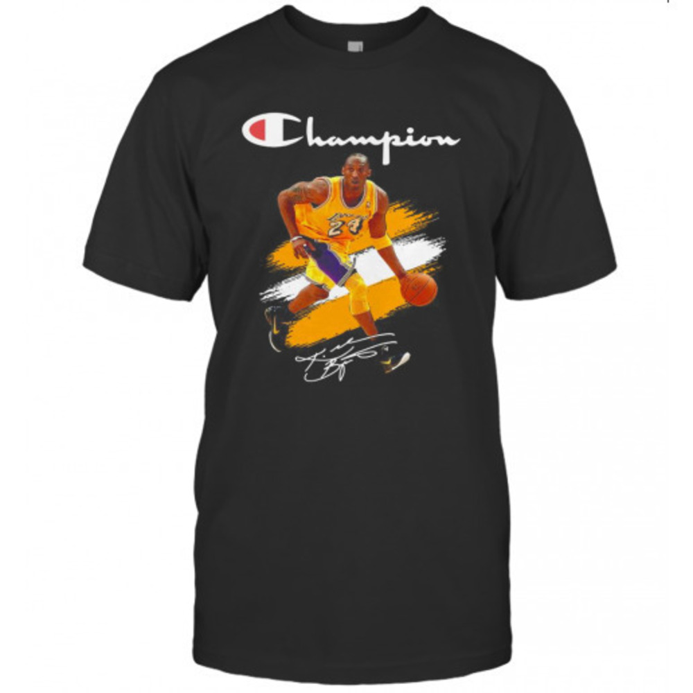 Kobe Bryant Champion Basketball Signature Tshirt